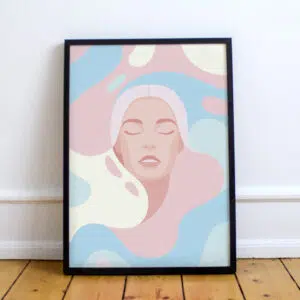Plakat: Pastelowa